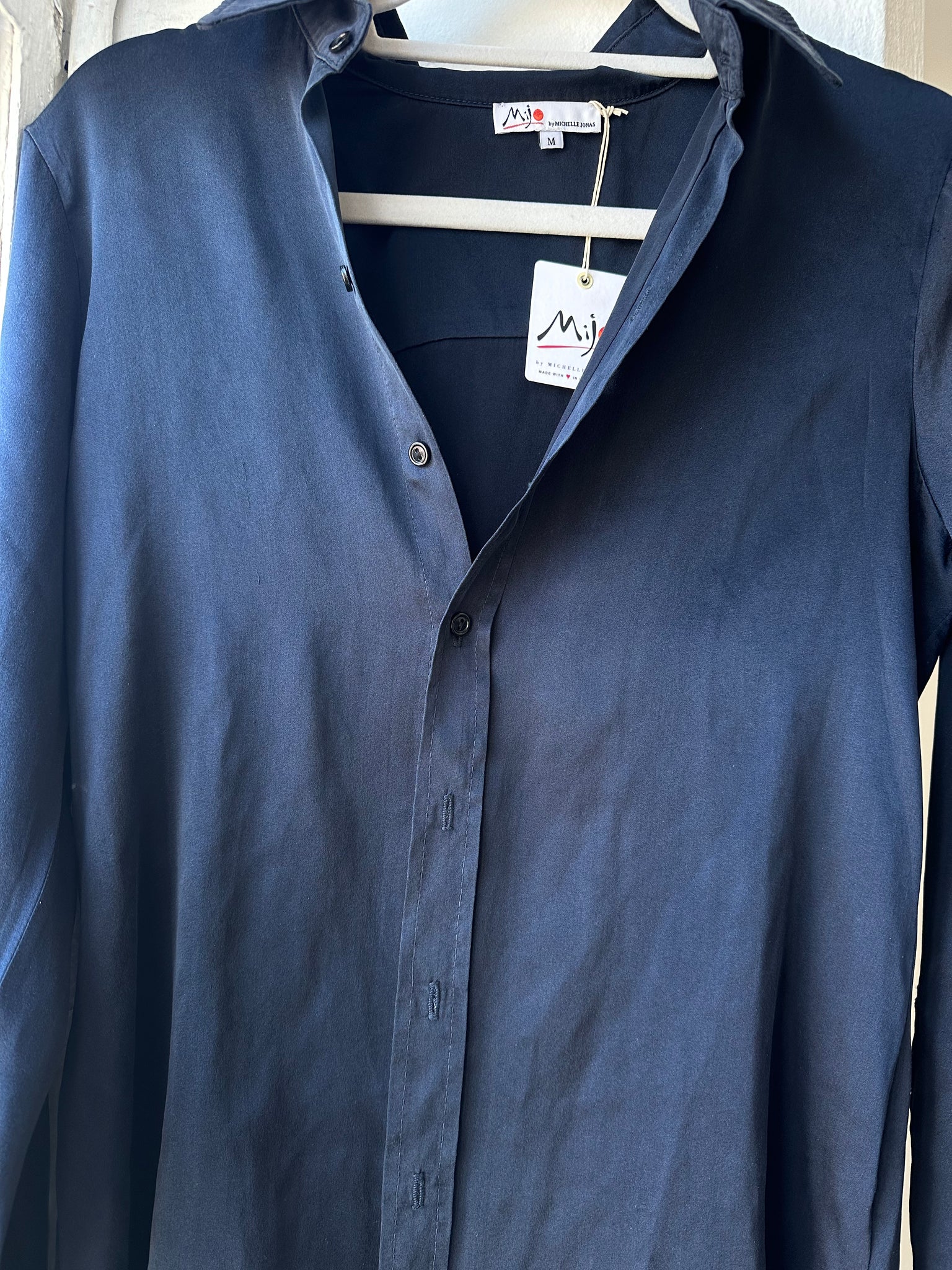 Shirt dress Maxi with Side Slit