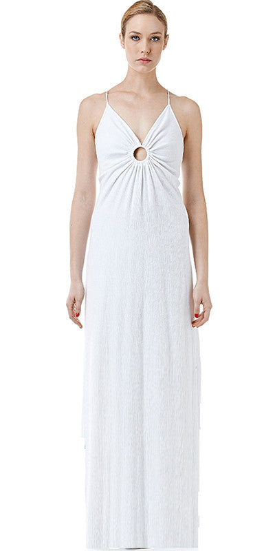 Gauze Keyhole Dress