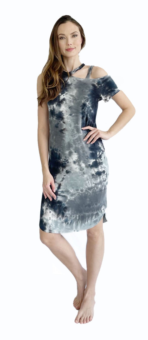 Cut Out Shirt Dress