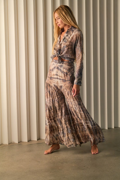Tiered Palazzo Pant