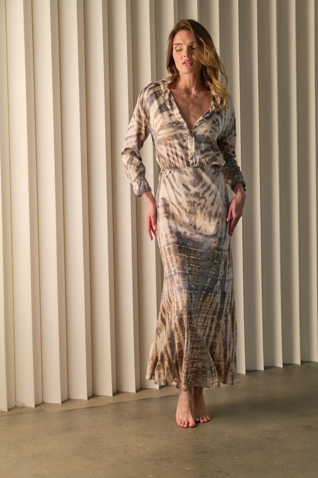 Dolman Sleeve Maxi Dress