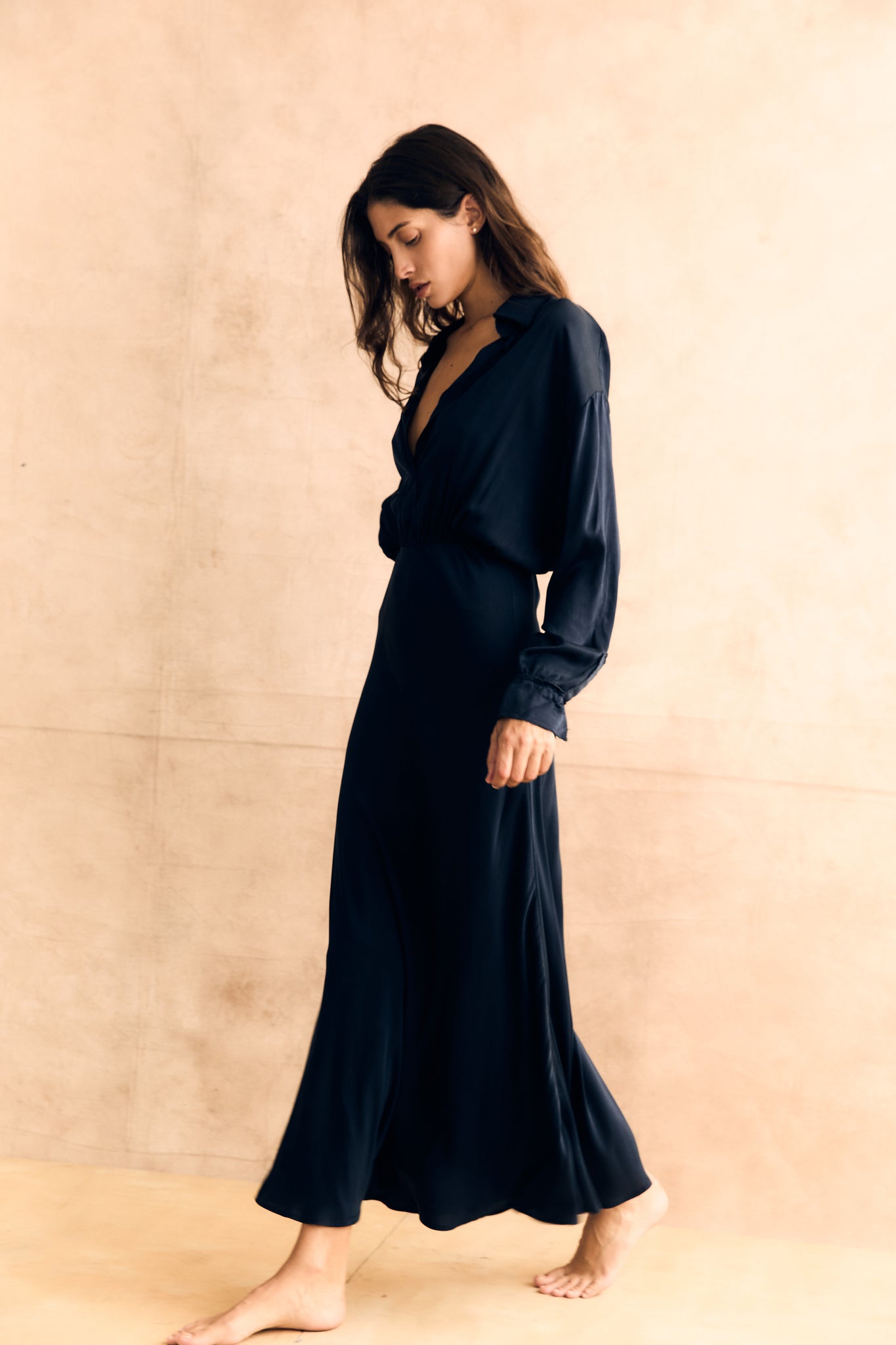 Dolman Sleeve Maxi Dress