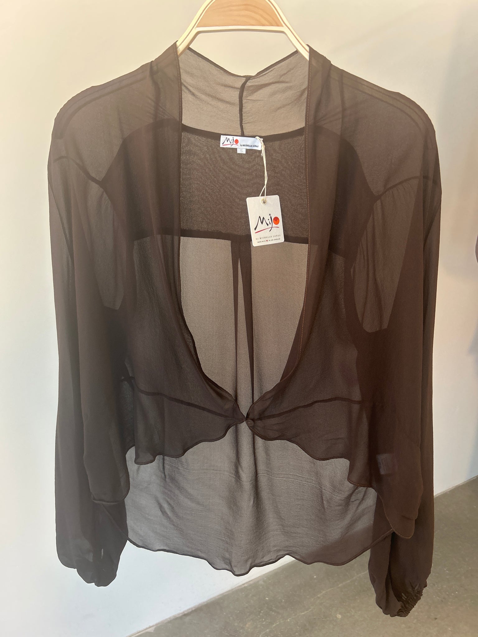 Sheer Silk Cardigan