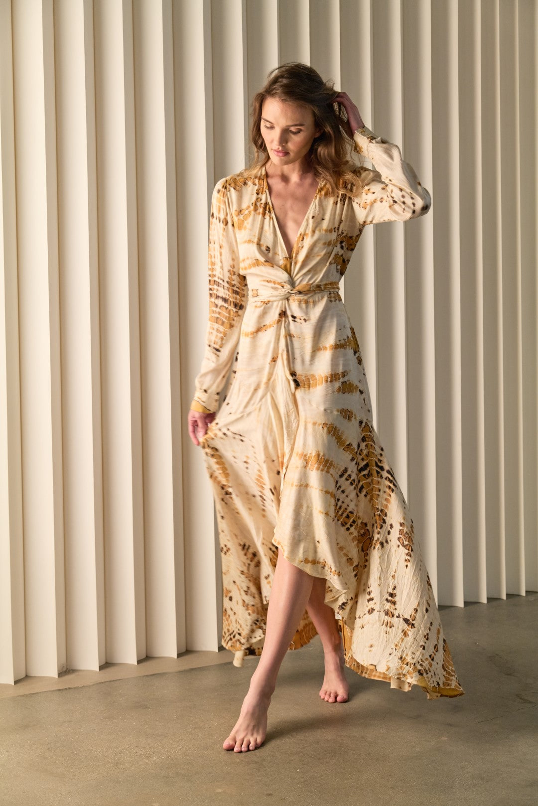 Tie Front Faux Wrap