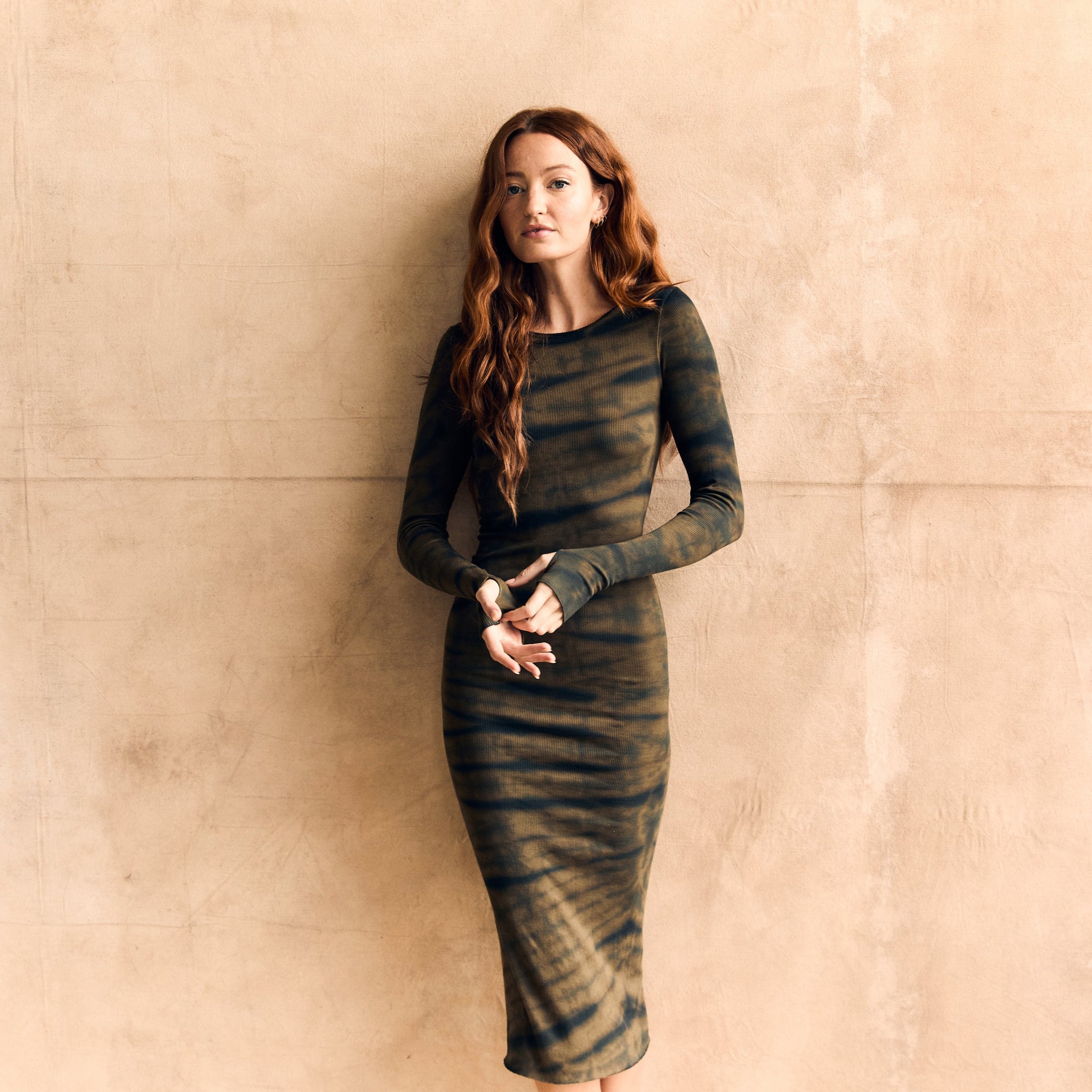 Long Sleeve Rib Dress