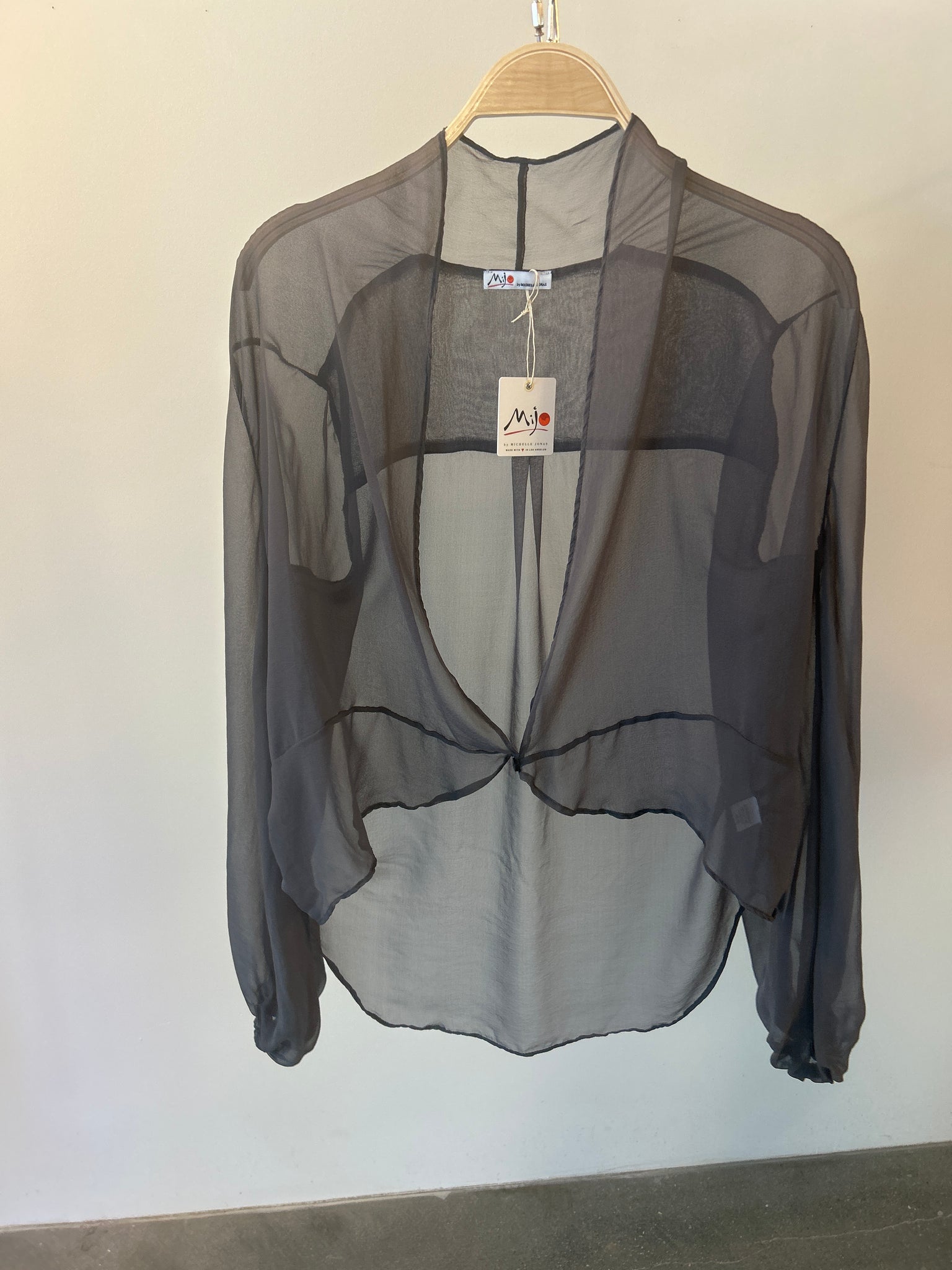 Sheer Silk Cardigan