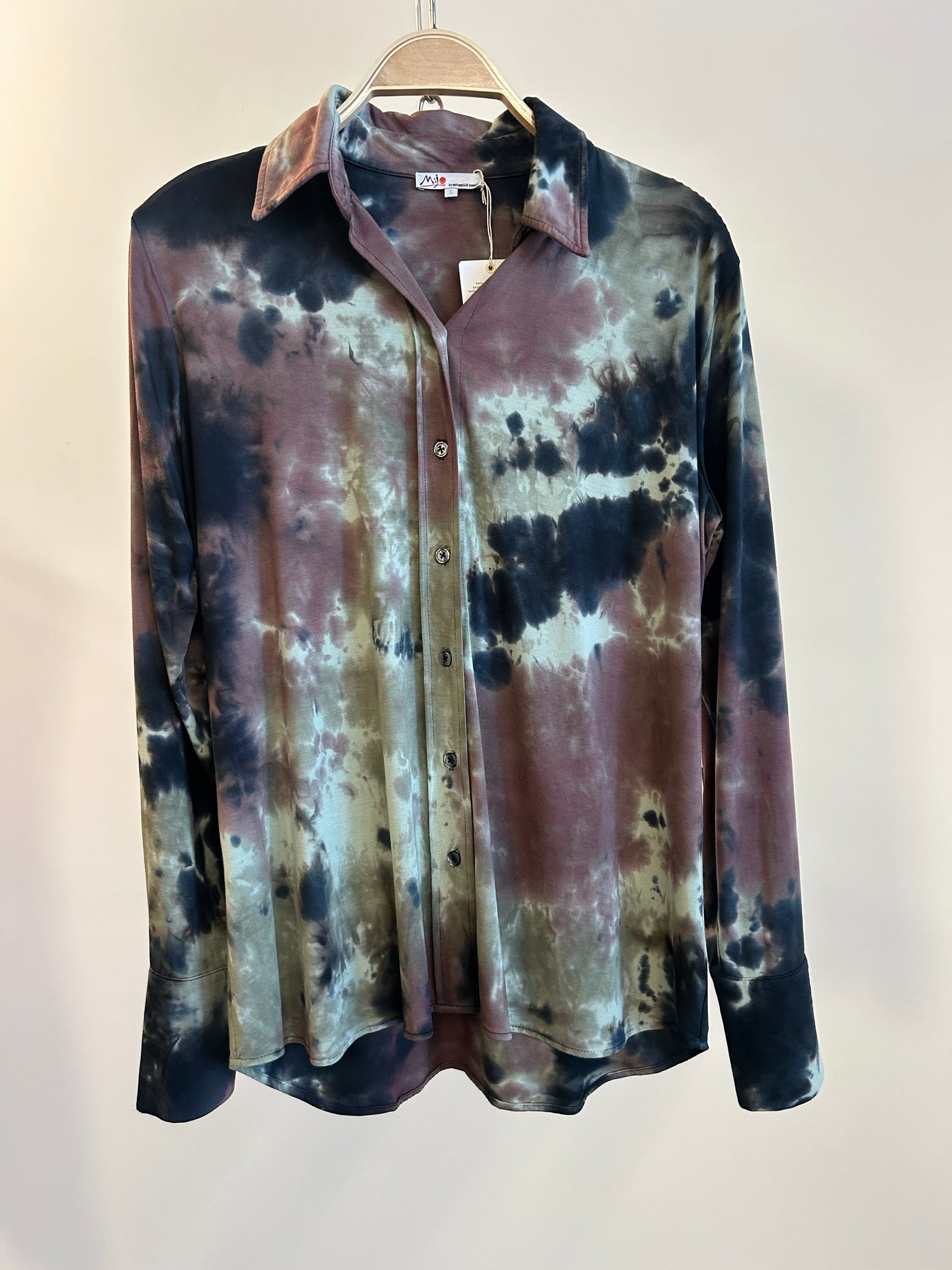 Jersey Button Front Shirt