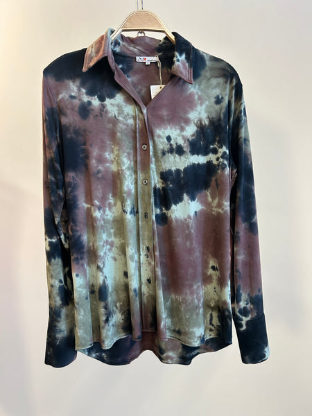 Jersey Button Front Shirt