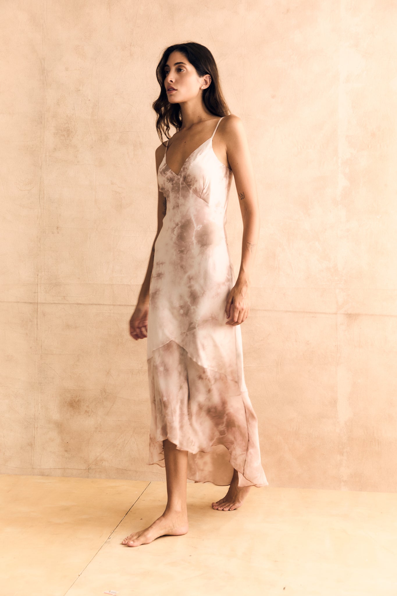 Paneled Slip Dress