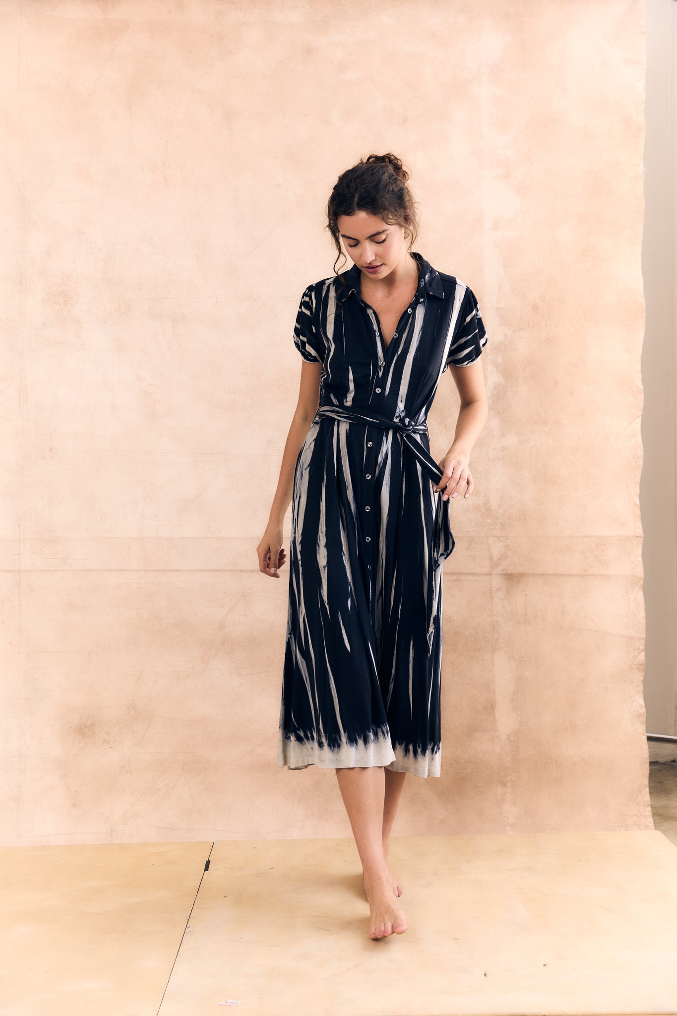 Short Sleeve Front Jersey Dress