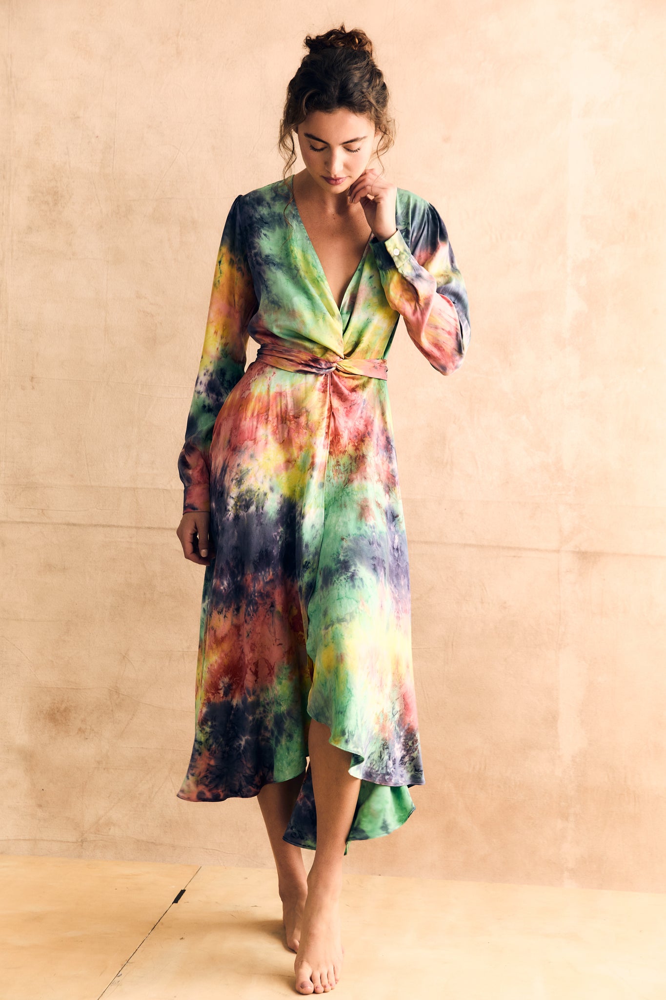 Tie Front Faux Wrap