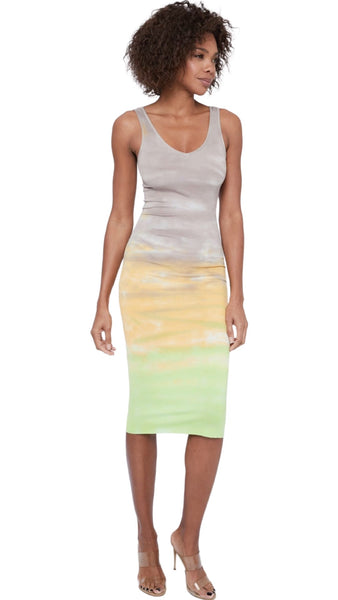 V-Neck Rib Dress