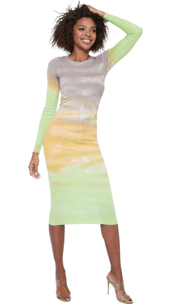Long Sleeve Rib Dress